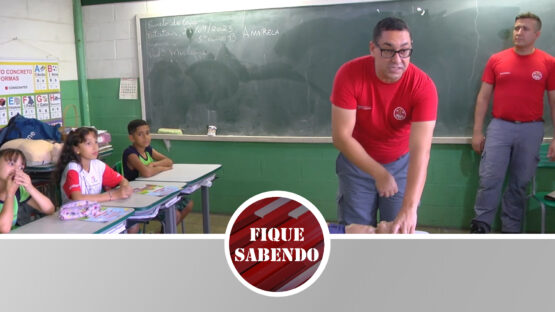 Bombeiro na Escola no CAIC