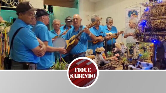 Cia de Santos Reis visitou Presépio em Batatais SP