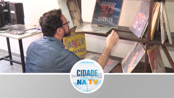 Exposição de discos Musicais