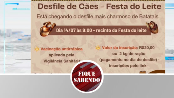 Detalhes finais sobre o desfile de Pets na Festa do Leite
