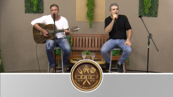 Dênis e Douglas no Educadora Música e Churrasco